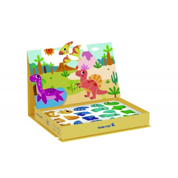 25112025692598868d4ab.jpeg TOOKY TOY Układanka Magnetyczna Dinozaury Puzzle