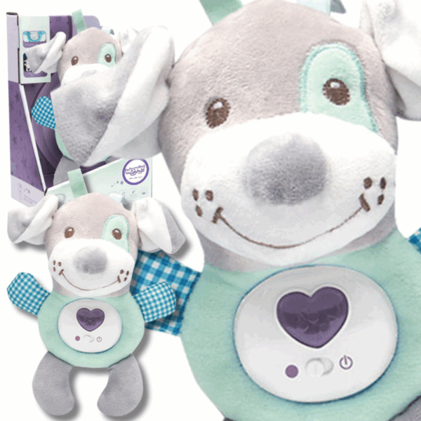 251120256925988f3f31a.png WOOPIE BABY Interaktywny Pluszak Przytulanka dla Niemowląt Światło Dźwięk Piesek Usypiacz