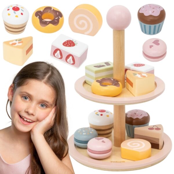 2511202569259b25cf587.jpeg VIGA Drewniany Stojak na Ciasto z Akcesoriami