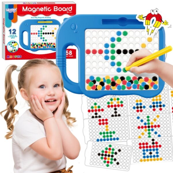 WOOPIE Tablica Magnetyczna dla Dzieci Montessori MagPad Słonik