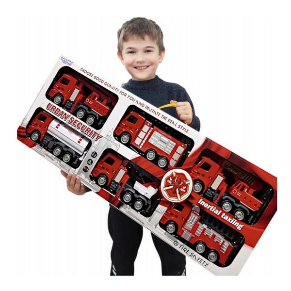 WOOPIE Zestaw Auta Straż Pożarna 6w1