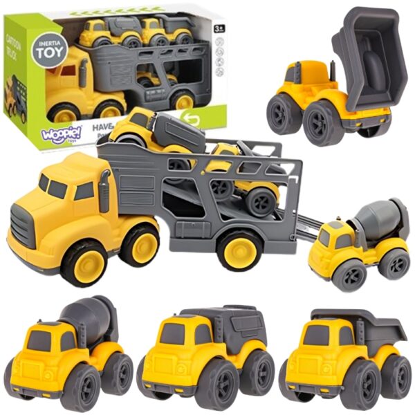 251120256925a0c995129.jpeg WOOPIE Laweta Zestaw 4w1 Pojazdy Budowlane