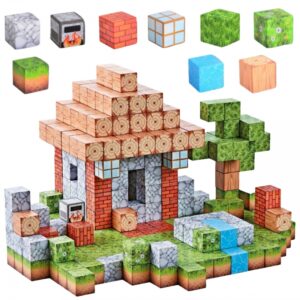 WOOPIE Klocki Magnetyczne Konstrukcyjne 3D Zestaw Edukacyjny Bajkowy Zamek 55el.