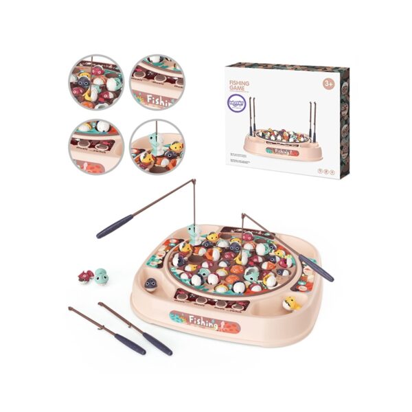 251120256925a22282ced.jpeg WOOPIE Gra Łowienie Rybek Zestaw 4 Wędki 50 el.