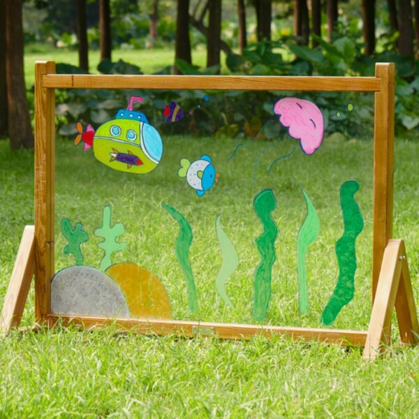 251120256925a476869e6.jpeg MASTERKIDZ Tablica Akrylkowa Przezroczysta Powierzchnia Malarska