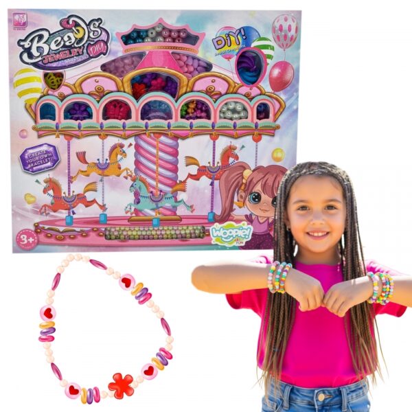 251120256925a57e82eea.jpeg WOOPIE ART&FUN Zestaw do Robienia Biżuterii Bransoletek Wisiorków Pierścionków