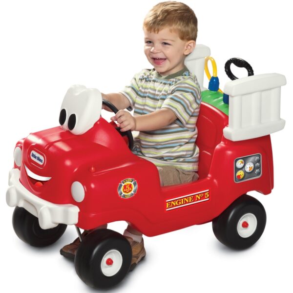 251120256925a9362bd9f.jpeg Little Tikes Auto Jeździk Straż Pożarna z Pompką Samochód