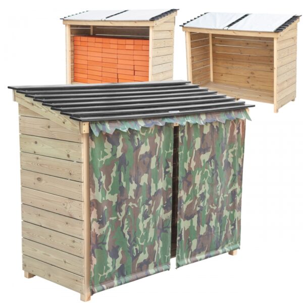 251120256925ab85ee95f.jpeg CLASSIC WORLD EDU Drewniany Składzik Ogrodowy Pojemnik