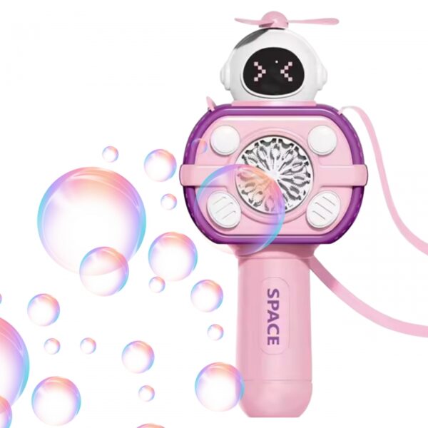 251120256925ac05c4044.jpeg WOOPIE Maszyna Astronauta do Robienia Baniek Mydlanych Różowy