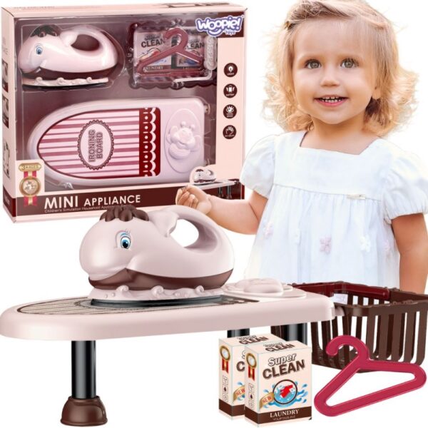 251120256925acbd72470.jpeg WOOPIE Zestaw do Prasowania 2w1 Deska Żelazko z Muzyką 7 el.