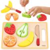 251120256925aced338e7.jpeg VIGA Drewniana Układanka Edukacyjna Montessori Owoce do Krojenia
