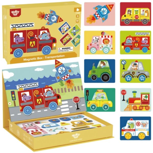251120256925b161b3721.jpeg TOOKY TOY Układanka Edukacyjna Montessori Magnetyczne Pudełko dla Dzieci 80 el.