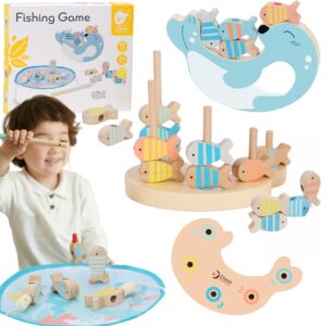 251120256925b19ca0d1e.jpeg VIGA Drewniane Puzzle Magnetyczne Zwierzęta Układanka Certyfikat FSC