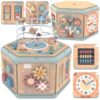 TOOKY TOY Interaktywny Drewniany Sześciokąt Montessori Otwierane Pudełko