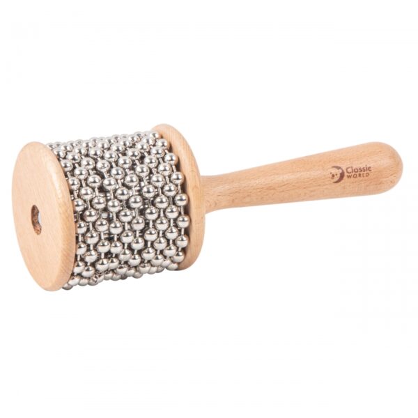 251120256925b74264b0b.jpeg CLASSIC WORLD EDU Instrument Muzyczny Kabasa z Koralikami dla Dzieci