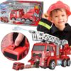 2711202569281f6a258fe.jpeg WOOPIE Interaktywny Wóz Strażacki z Ruchomą Drabiną