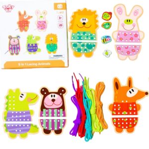 CLASSIC WORLD Drewniana Kołyska Vintage Łóżeczko dla Lalek