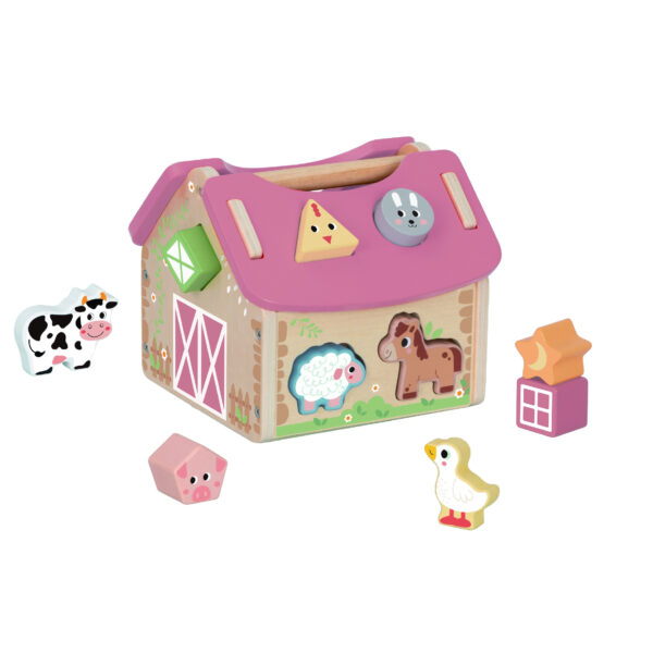 30012026697c560916838.jpeg TOOKY TOY Farma Sorter Drewniany Zwierzęta Kształty