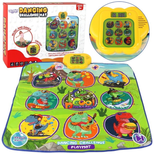 30012026697c59f3e6769.jpeg WOOPIE Mata Muzyczna Dinozaury Zręcznościowa Gra Taneczna