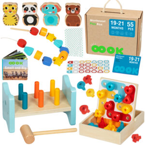 TOOKY TOY Box Edukacyjny 5 w1 Magiczny Ogród Montessori