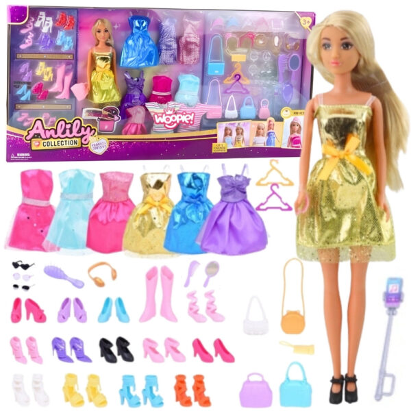 30012026697c5e2d760f0.jpeg WOOPIE ROYAL Lalka Lili Modelka Stylistka Modowa z Akcesoriamii