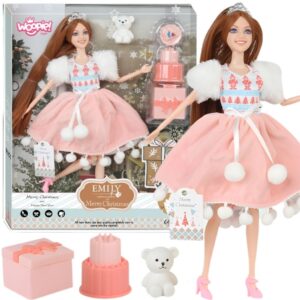 WOOPIE ROYAL Lalka Bobas 36 cm w Ubranku z Misiem Akcesoria do Karmienia