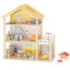 30012026697c5e77d8812.jpeg VIGA Zestaw Drewniany Domek dla Lalek z Laleczkami i Akcesoriami