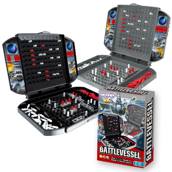 30012026697c5f2ace224.jpeg WOOPIE Gra Planszowa Statki MEGA BITWA MORSKA 4+