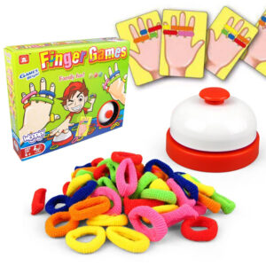 30012026697c608460f4d.jpeg WOOPIE Gra Zręcznościowa FINGER GAMES Kolorowe Gumki 4+