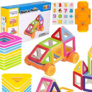 WOOPIE Klocki Magnetyczne Konstrukcyjne Sześciany 3D Zestaw Edukacyjny 63 el.