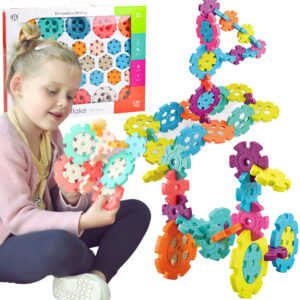 30012026697c635e1cf78.jpeg WOOPIE Klocki Konstrukcyjne 3D Zestaw Edukacyjny Tor Kulkowy Kulodrom Wafle 128el.