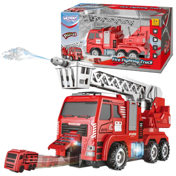 30012026697c64112a636.jpeg WOOPIE Interaktywny Wóz Strażacki z Ruchomą Drabiną