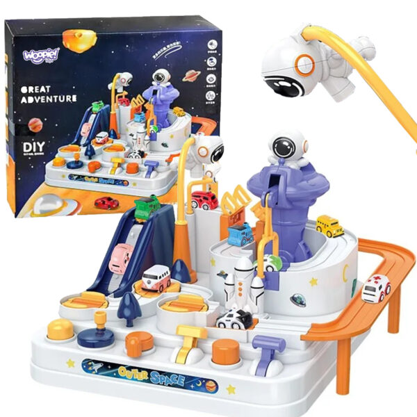 30012026697c64f73de86.jpeg WOOPIE Interaktywny Tor Przeszkód dla Aut "Przygoda Astronauty"