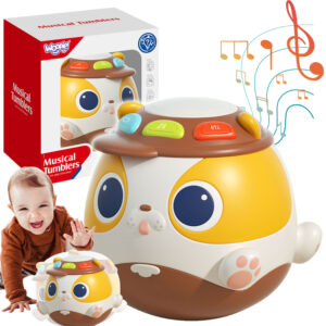 WOOPIE BABY Grzechotka Żyrafka Sensoryczna Gryzak z Muzyką Montessori 1 szt.