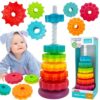 WOOPIE BABY Edukacyjna Piramidka Zakręcona Wieża