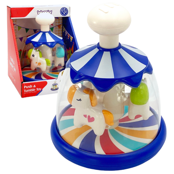 30012026697c6bd276fd9.png WOOPIE BABY Kolorowe Koniki Niebieski Bączek Karuzela