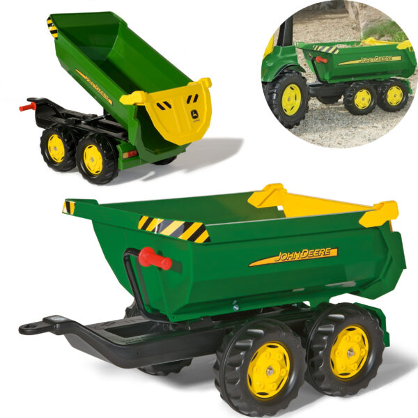30012026697c6cb393fb7.jpeg Rolly Toys rollyHalfpipe John Deere Przyczepa wywrotka
