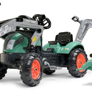 FALK Traktor Massey Ferguson Czerwony na Pedały z Przyczepką od 3 Lat