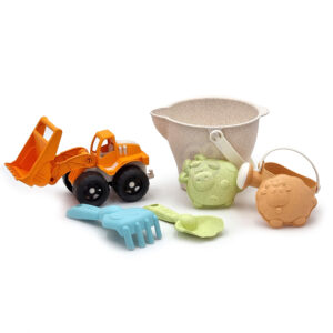 WOOPIE GREEN Zestaw 2w1 do Piasku i Wanny Żółwik 8 el. BIODEGRADOWALNY ORGANICZNY MATERIAŁ