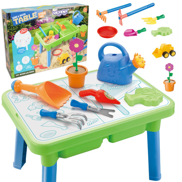 30012026697c7564792d0.jpeg WOOPIE Stolik Wodny 2w1 Piaskownica 13 Akc.