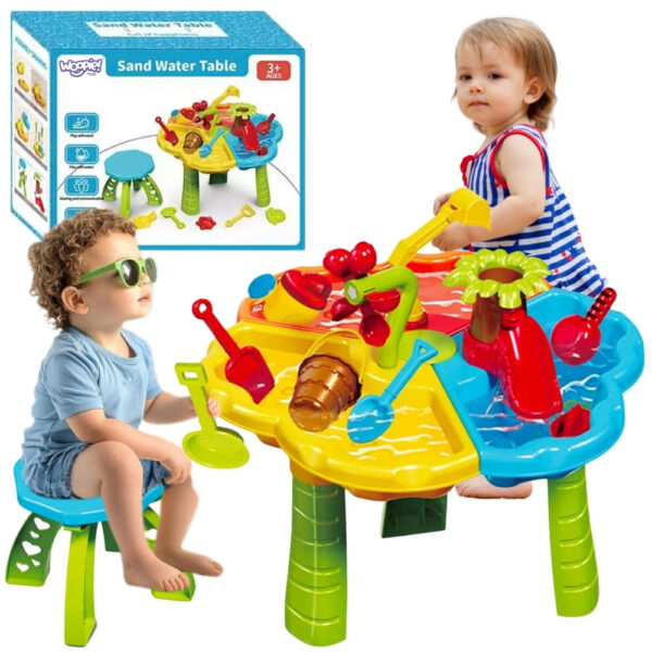 30012026697c75ad01316.jpeg WOOPIE Stolik Wodny z Krzesełkiem 2w1 Piaskownica