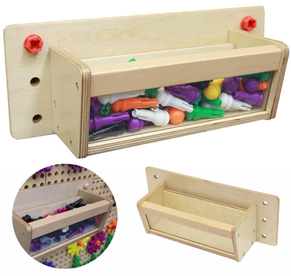 30012026697c75d7c1a85.jpeg MASTERKIDZ Pojemnik Na Akcesoria Przezroczysta Ścianka - Tablica Naukowo-Edukacyjna STEM