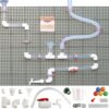 MASTERKIDZ System Rur Do Tablicy STEM 84 Elementów Tor Wodny Kulkowy