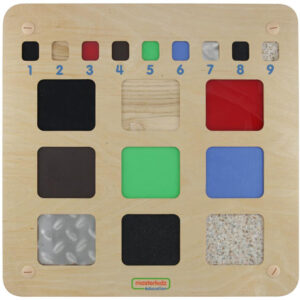 30012026697c76ca01595.jpeg MASTERKIDZ Tablica Edukacyjna Zmysł Wzroku Montessori