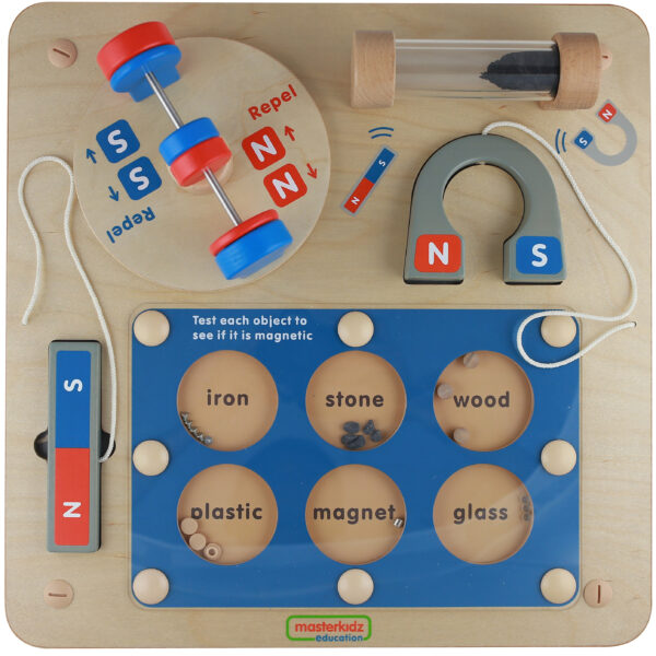 MASTERKIDZ Nauka o Przyciąganiu Magnetycznym - Ścienna Tablica Edukacyjna Flex Montessori