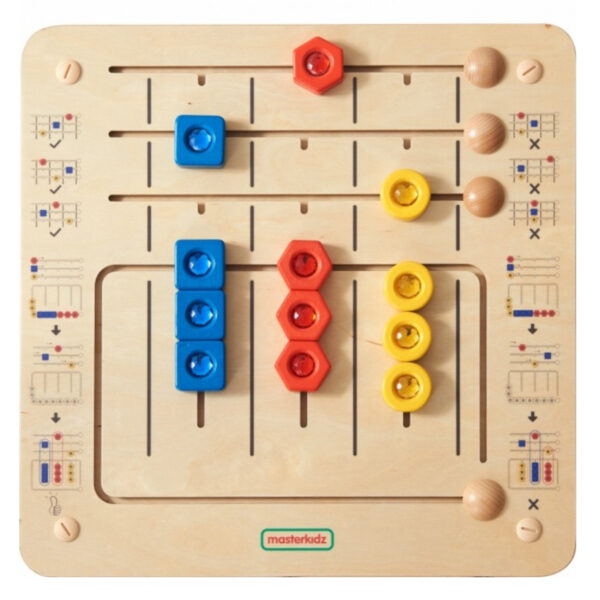 30012026697c77f652595.jpeg MASTERKIDZ Układanka Sortowanie Diamentów - Tablica Ścienna Edukacyjna Montessori