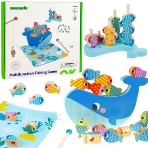 TOOKY TOY Drewniana Edukacyjna Pętla Motoryczna Labirynt Przeplatanka