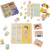 30012026697c7b3929567.jpeg CLASSIC WORLD Tablica Edukacyjna Ciało Ludzkie Układanka Klocki Puzzle dla Dzieci Dopasuj MONTESSORI 19 el.