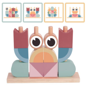 TOOKY TOY Duża Drewniana Tablica Manipulacyjna Domek - Centrum Aktywności