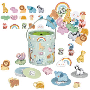 WOOPIE GREEN Konstrukcyjny BOX Motoryczny Montessori 12w1 FSC